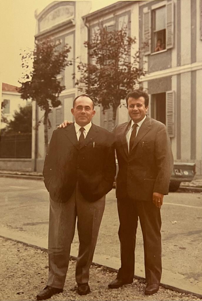 My grandfather Giovanni Pucci with a business partner in 1965